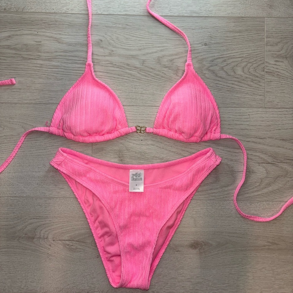 Butterfly charm pink bikini size small
From target